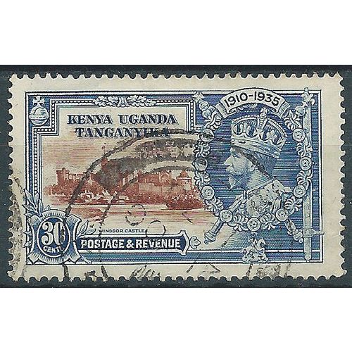 KUT 1935 SG125 30c Brown & Deep Blue Silver Jubilee Fine Used....