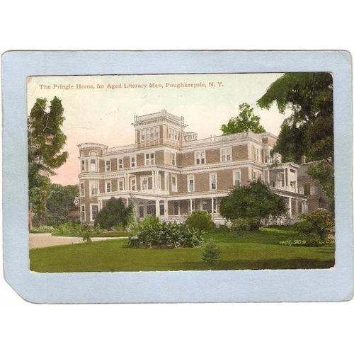 New York Poughkeepsie The Pringle Home For Aged Literary Men ny_box4~2273