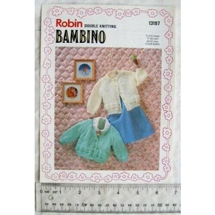 Vintage: Robin 13197 Bambino DK cardigans