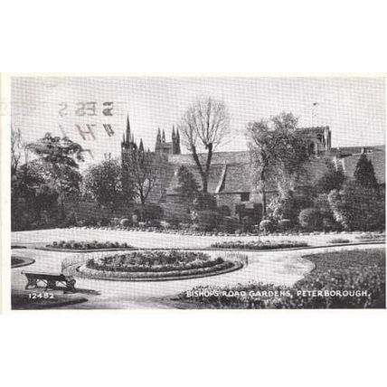 Peterborough Bishops Road Gardens Garden Postcard