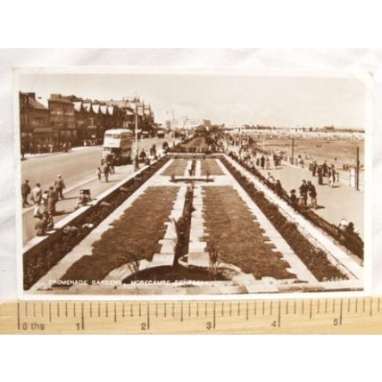 1954 postcard Promenade Gardens, Morecambe Central
