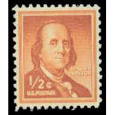1030 1/2c Benjamin Franklin Fine MNH MA0122