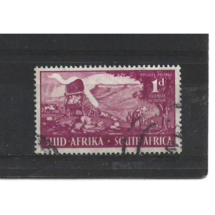 SouthAfrica.SG131 1d Wagons approaching Bingham's Berg.Fine Used.Aug25c