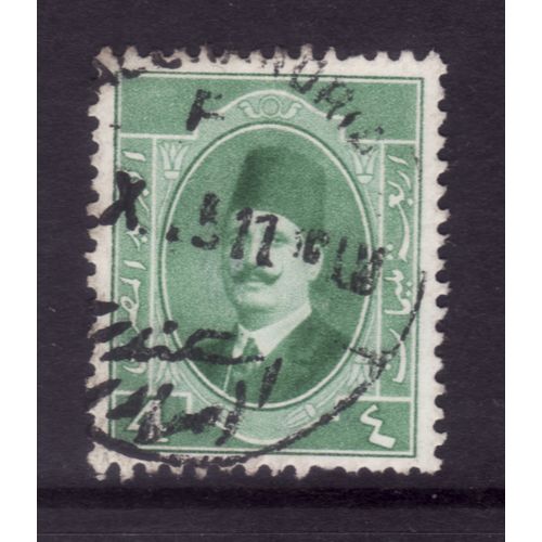 EGYPT 1923 SG 114 4M GREEN FINE USED #6
