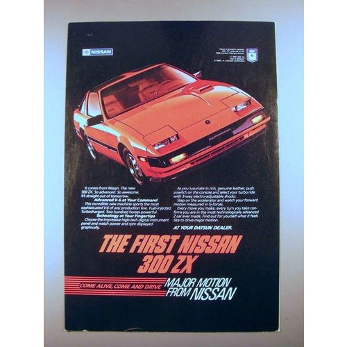 1984 Nissan 300 ZX Car Ad - The First!
