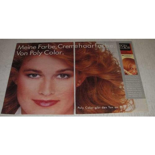1986 Poly Color Crme Haarfarbe Ad - in German