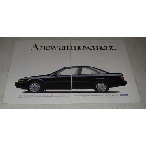 1988 Honda Accord Coupe Ad - A New Art Movement