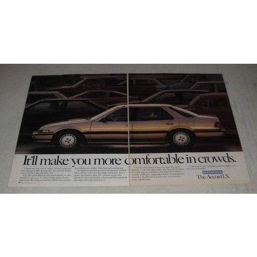 1988 Honda Accord LX Ad - Make You More Comfortable in Crowds