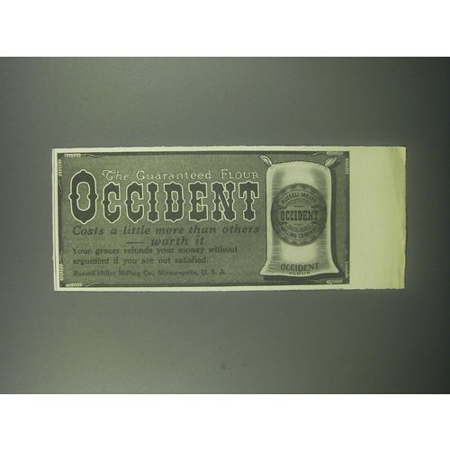 1913 Occident Flour Ad - The guaranteed flour
