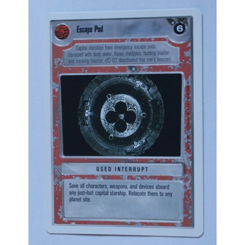 Star Wars CCG: Premier Unlimited # Escape Pod (A) 1995 light decipher