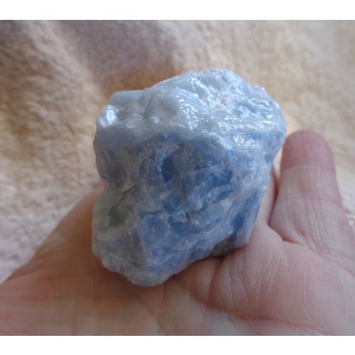 D Blue Calcite Raw Crystal Gemstone 2.5 Inch Energy Work Metaphysical