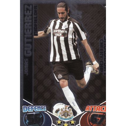 Match Attax 2010/2011 373 Jonas Gutierrez Newcastle United Showboat
