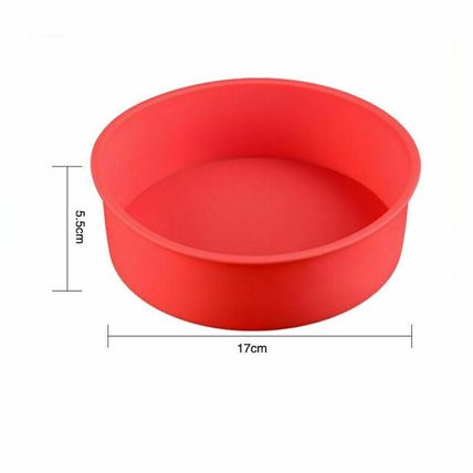 Quality 6 inch Silicone Round Cake Pan Tins Non-stick Baking Mould Bakeware Tray