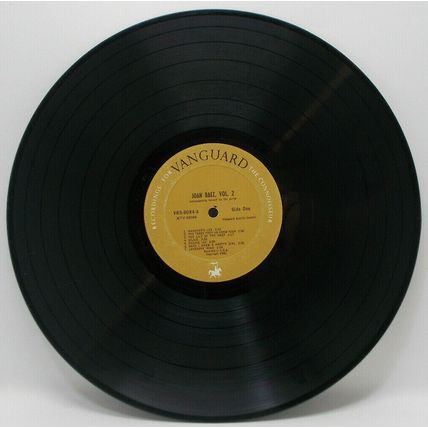 JOAN BAEZ Vol. 2 Vanguard LP Vinyl Album 1961 VRS-9094-B (P3)