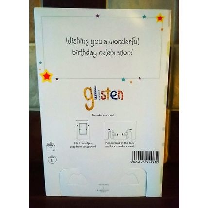 3D Card You're 40 - Glitter Card - Free Postage Fee
