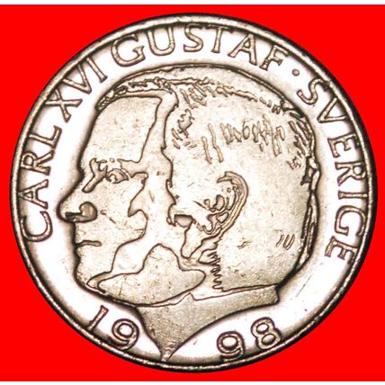 3 CROWNS (1982-2000): SWEDEN ★ 1 CROWN 1998 MINT LUSTRE!★LOW START★NO RESERVE!
