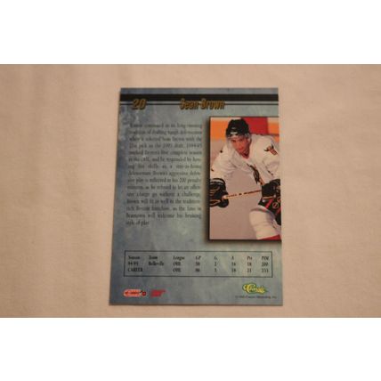 Sean Brown 1995 Classic Hockey Draft 95 NO. 20