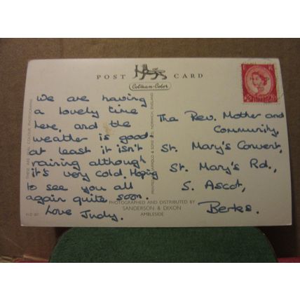 multiview, ULLSWATER, CUMBRIA used postcard.by Jarrold. 1962 pm #