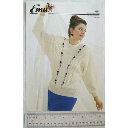 Vintage: Emu 1018c ladies sweater DK