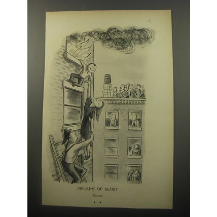 1950 Cartoon by William Steig - Dreams of Glory Rescue