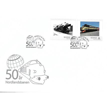 Norway: 50th Anniversary of the Nordlandsbanen, special postmarks