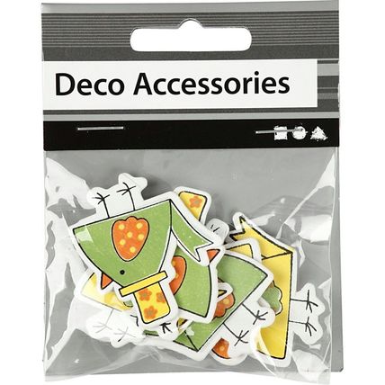 Wood Veneer Chicks Pack of Six Two Designs Stick On Scrapbooking Card Making CR7