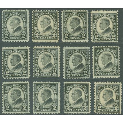 US Scott #612, Mint-Hinged, 12 Copies, SCV $60.00! (SK)