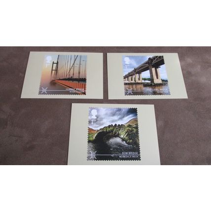 2015 GB PHQ FDC Cover Postcards - Bridges