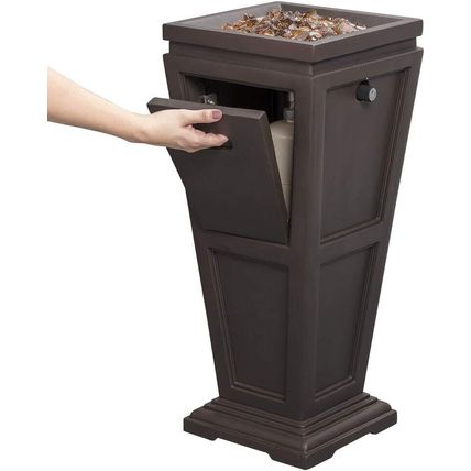 Endless Summer Gas Fireplace-Brown Outdoor Fire Column-28" Pit-NEW-SEALED-FAST