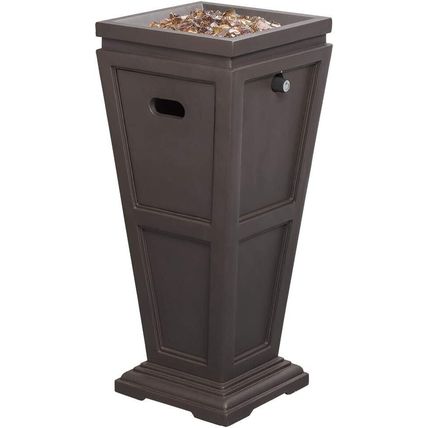 Endless Summer Gas Fireplace-Brown Outdoor Fire Column-28" Pit-NEW-SEALED-FAST