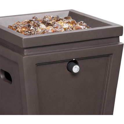 Endless Summer Gas Fireplace-Brown Outdoor Fire Column-28" Pit-NEW-SEALED-FAST
