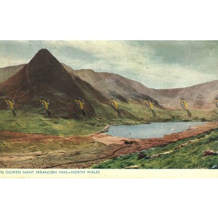 Llyn Ogwen Nant Ffrancon Pass, N Wales, Photochrom Postcard