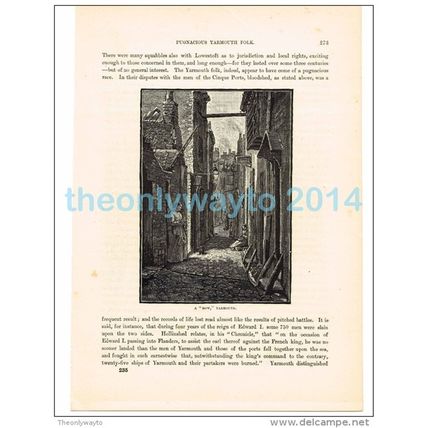 'Row' Yarmouth, Norfolk, England, Book Illustration (Print), 1882