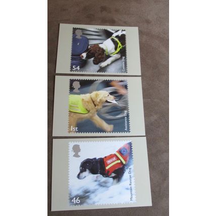 2008 GB PHQ Postcard covers set - Working Dogs