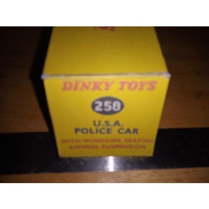 Dinky 258 USA POLICE CAR - Replica Repro Box