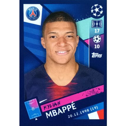 TOPPS CHAMPIONS LEAGUE 18/19 - Kylian Mbappe 324