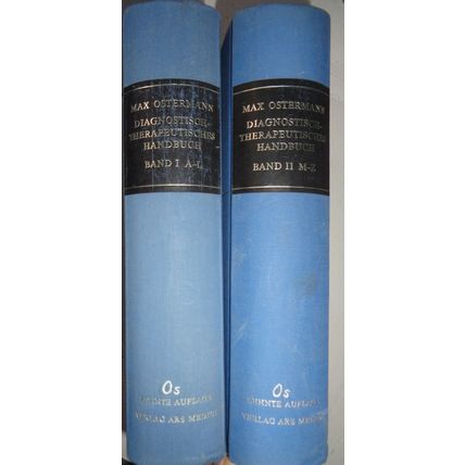 Diagnostisch-therapeutisches Handbuch der Ars medici by Max Ostermann. 2-Vol set