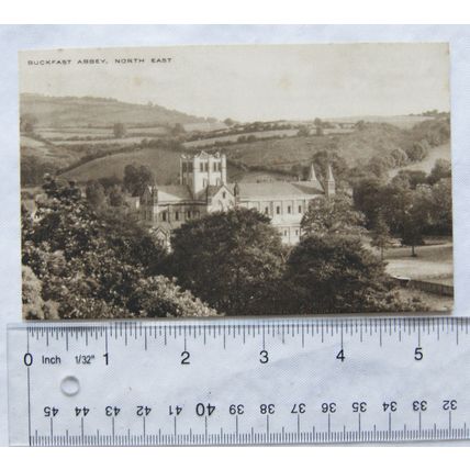 vintage postcard Buckfast Abbey, North East