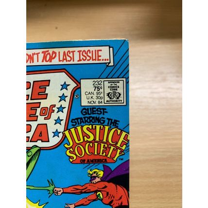 DC COMICS JUSTICE LEAGUE OF AMERICA #232 NOV 1984 (VFN+) COMIC (LL)