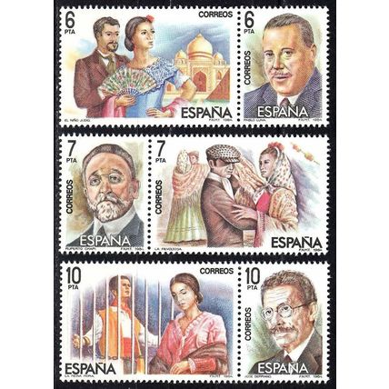 España. 1984. Mi # 2642 / 47. Masters of Zarzuela