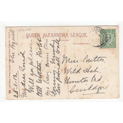 Leather Bag Making Lord Mayor Treloar Cripples Home Alton Postcard Hampshire