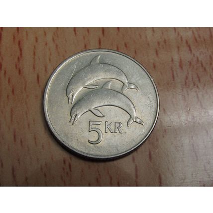 Iceland 1992 5 Krona Coin
