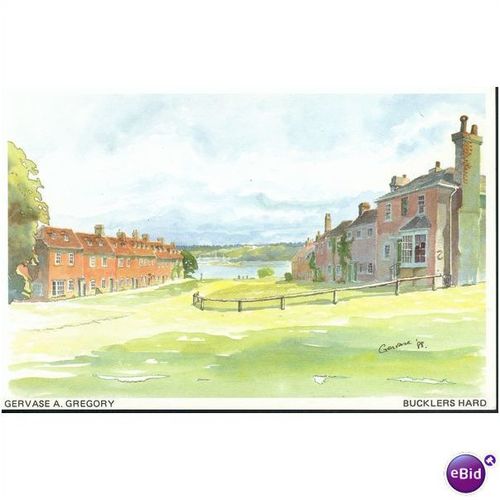 GB Postcard - Bucklers hard, Hampshire - By Gervase A. Gregory