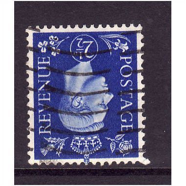 GREAT BRITAIN 1937 SG466i 2 1/2d ULTRAMARINE WMK INVERTED FINE USED #3