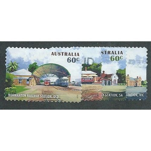 AUS 2013 SET (S/A) 'HISTORIC RAILWAY STATIONS' (4v) FINE USED (EBID36-743)