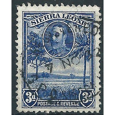 Sierra Leone 1932 SG159 3d Blue Fine Used .. ..