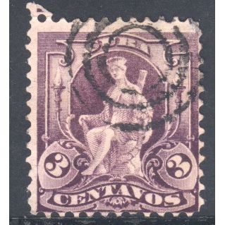 Cuba 1899 - SG303 - 3c - Statue of "La India" (Woman) - used