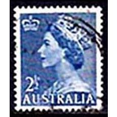 Australia 1954 QE II 2 1/2d Used Stamp