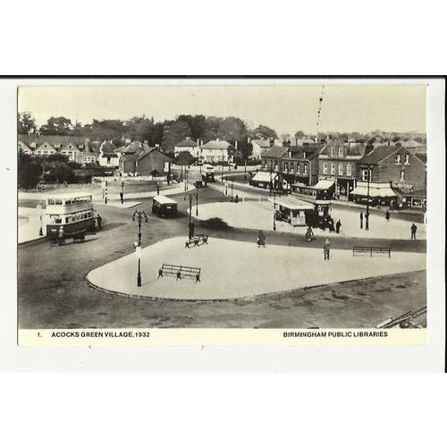 Warwickshire ACOCKS GREEN Village Postcard by Birmingham Libraries (1)