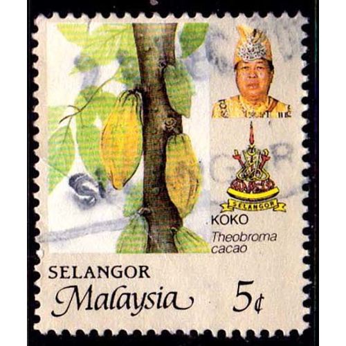 Malaysia Selangor 1986 Agriculture 5c Used Stamp...